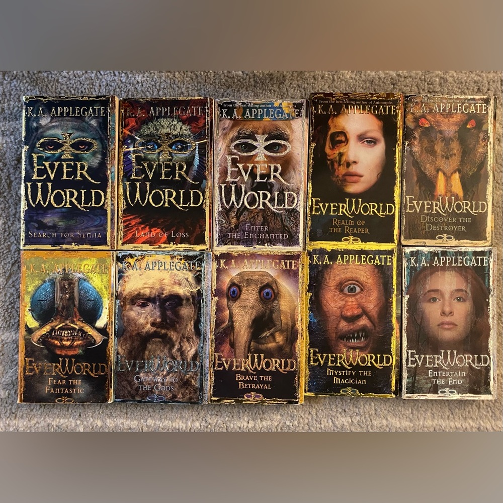 EverWorld Ever World Book Series 1-8, 11-12 KA Applegate